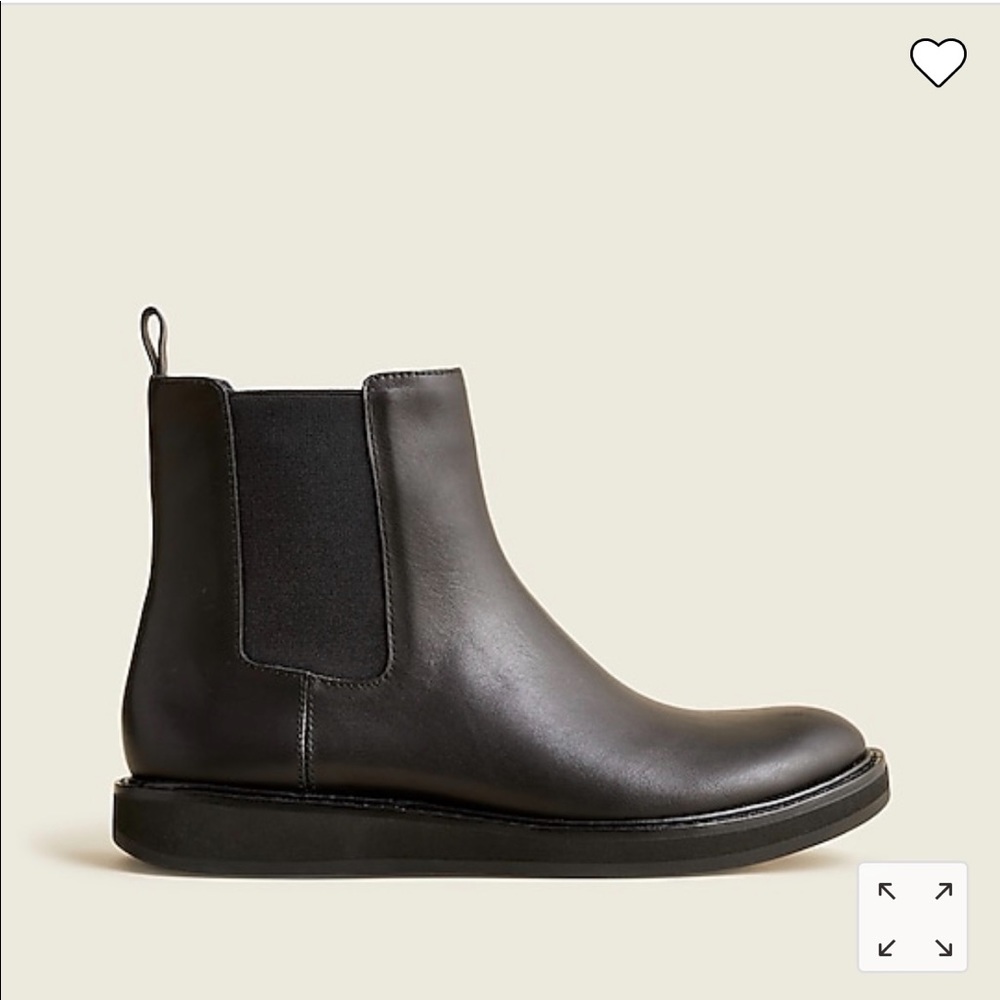 NIB J. Crew Refined Leather Chelsea Boot